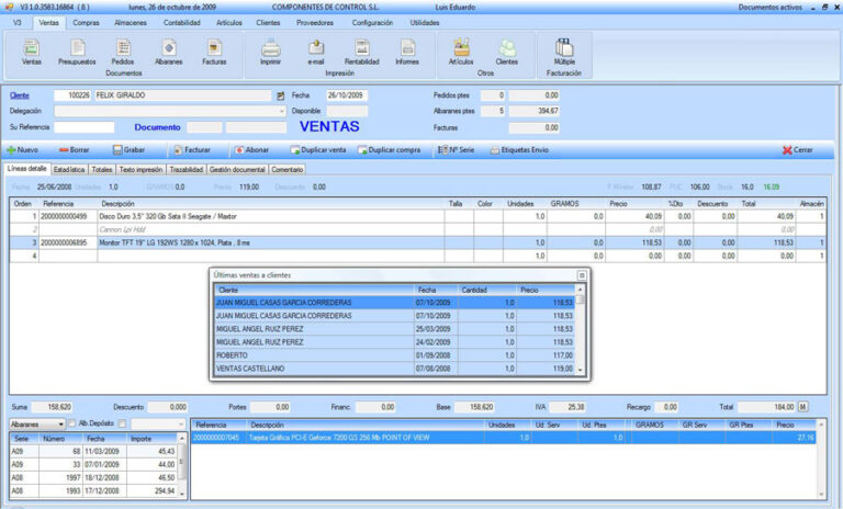 Gestion de ventas y negocios v3 Software